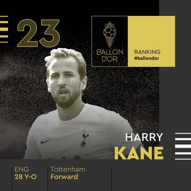 23 - Harry Kane (Balón de Oro)