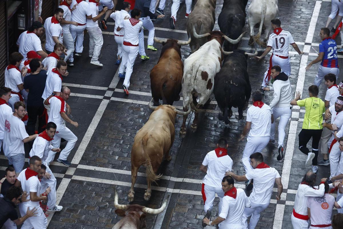 Primer encierro dels Sanfermins.