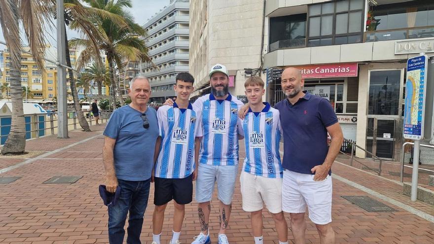 El malaguismo se ilusiona desde Gran Canaria en las horas pr