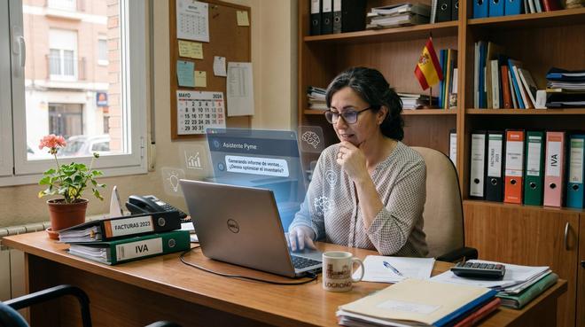 Solo el 9% de las pymes españolas utiliza la IA de forma estructural frente al 40 % de las grandes empresas