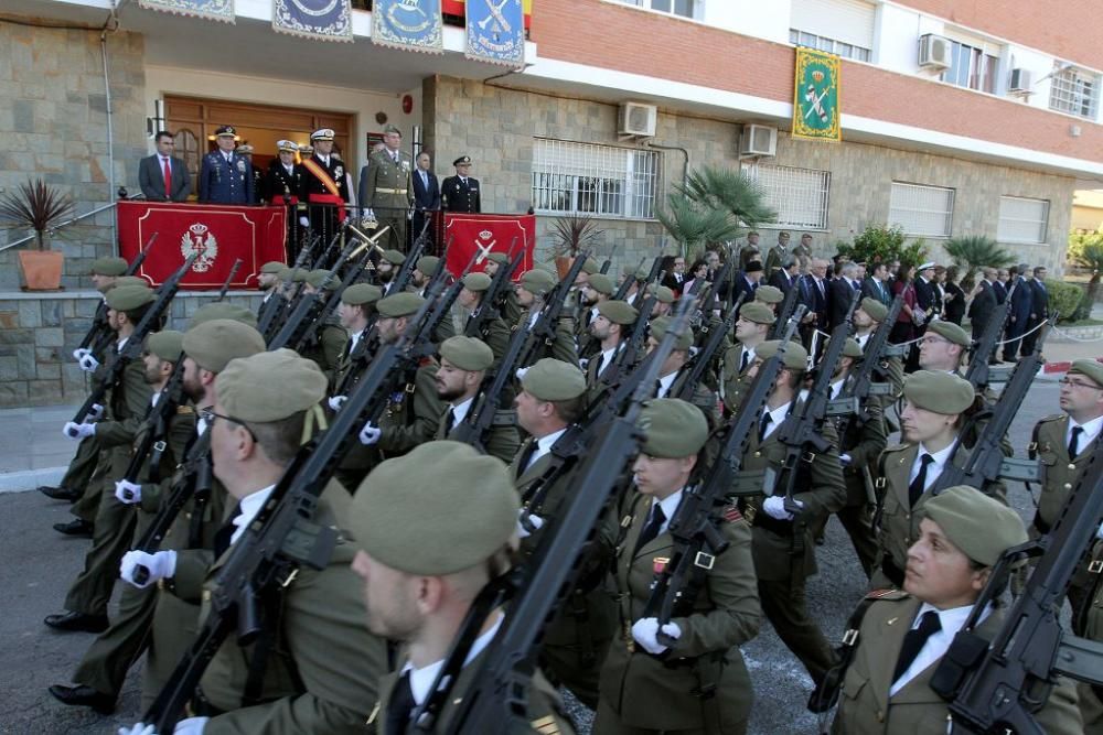 Acto por la festividad de Santa Bárbara en el Cuartel de Artillería Antiaérea de Cartagena