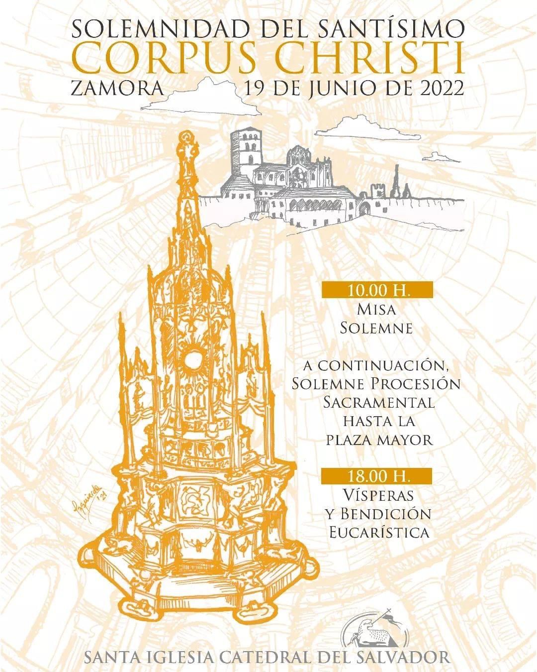 Cartel informativo de la procesión