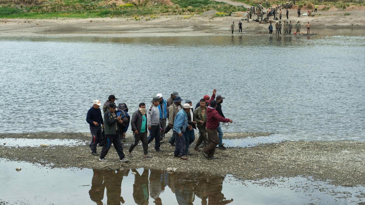 El río que cruzaron los militares peruanos.