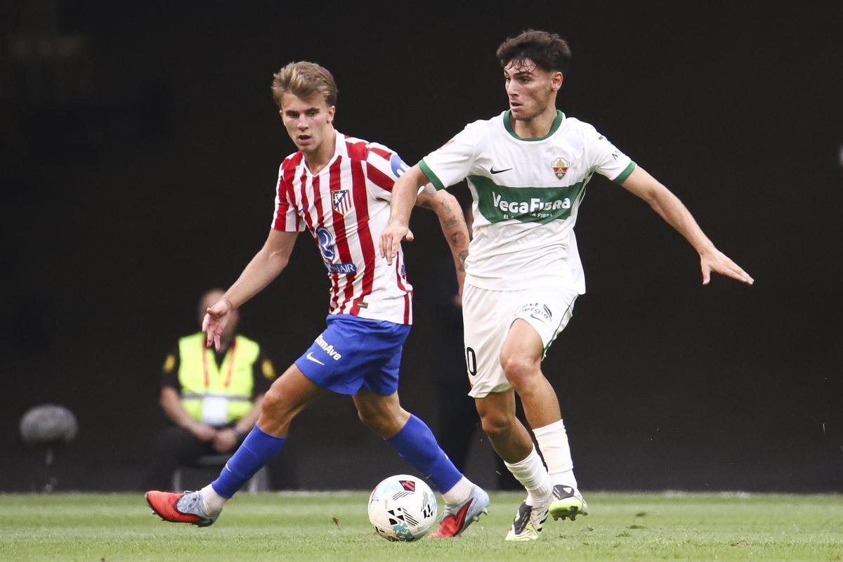 Rodrigo Mendoza, durante el Atleti-Elche de la primera vuelta
