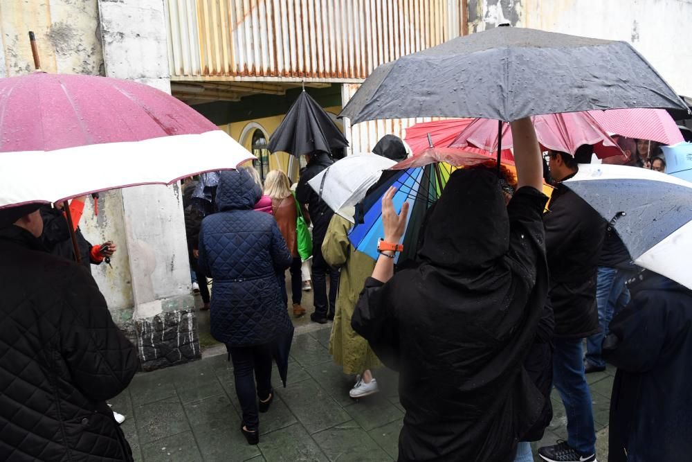 Viento y lluvia en A Coruña por la borrasca Miguel