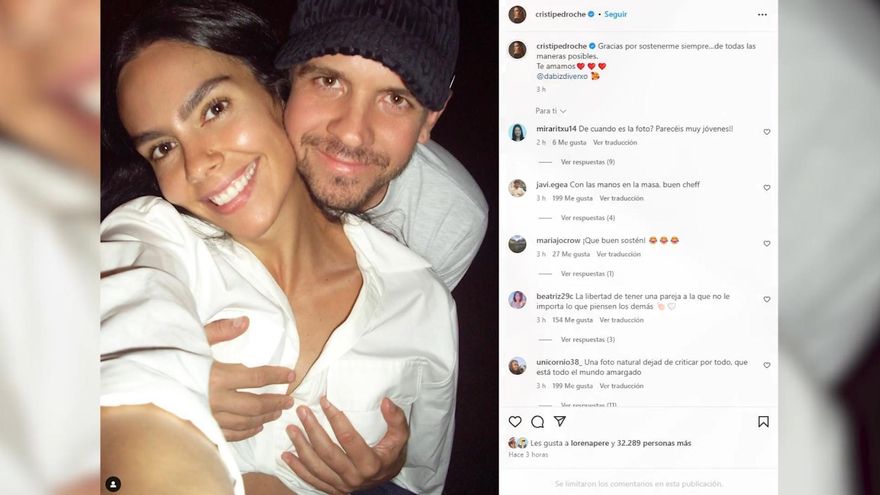 Cristina Pedroche desata la polémica en redes con una foto junto a su marido: «Gracias por sostenerme siempre»
