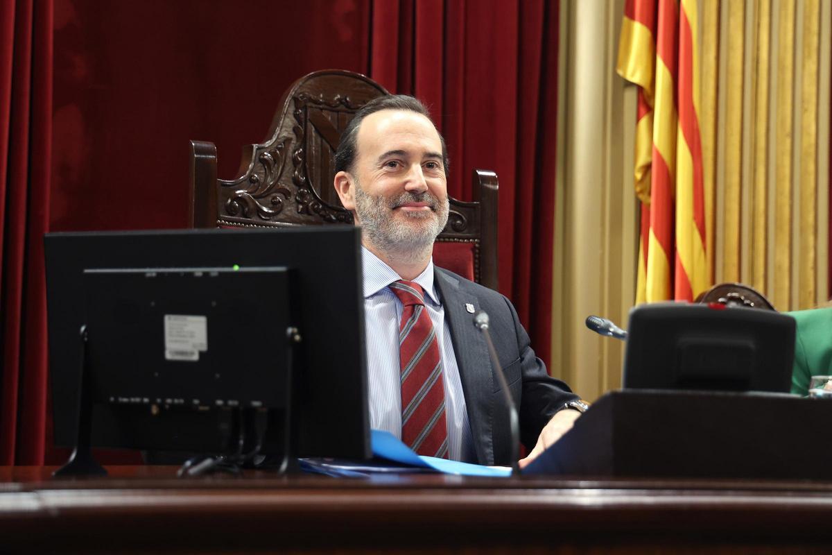 Archivo - El presidente del Parlament, Gabriel Le Senne.
