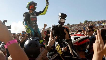 Valentino Rossi se despidió en Valencia