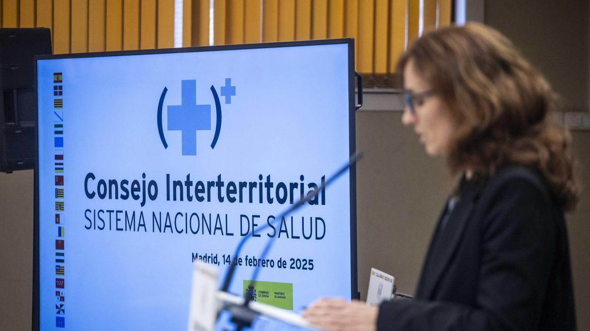 Mónica García, en la rueda de prensa