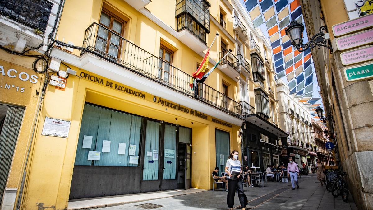 Servicio municipal de Recaudación en Badajoz.