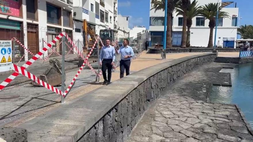 Arrecife ejecuta las obras para evitar inundaciones por lluvias en las Cuatro Esquinas junto al Charco de San Ginés