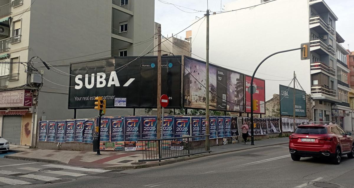 Parcela del futuro edificio de apartamentos turísticos, en las Cuatro Esquinas de El Palo.