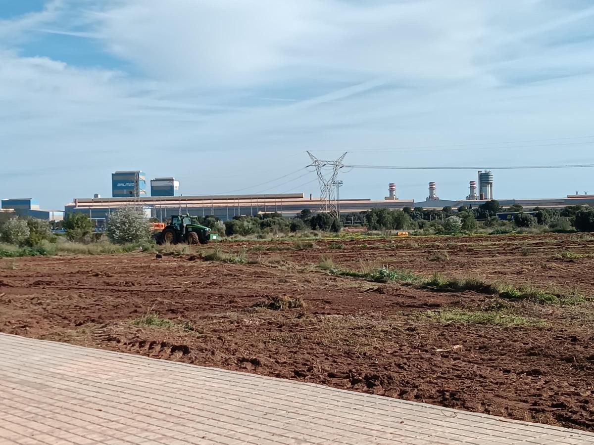 Imagen de los trabajos iniciales de la depuradora.