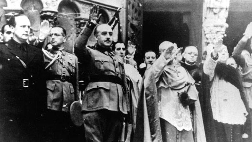 Imagen de Francisco Franco durante la Guerra Civil española.