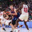 Jan Vesely, en el primer partido ante Olympiacos