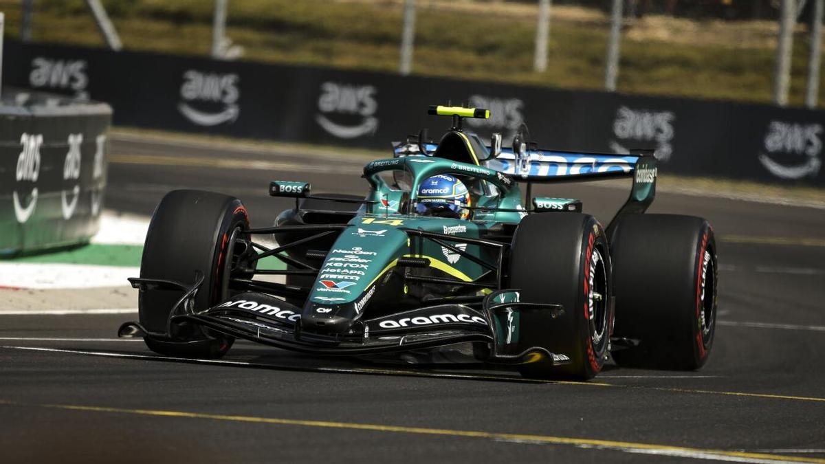 Fernando Alonso en pista