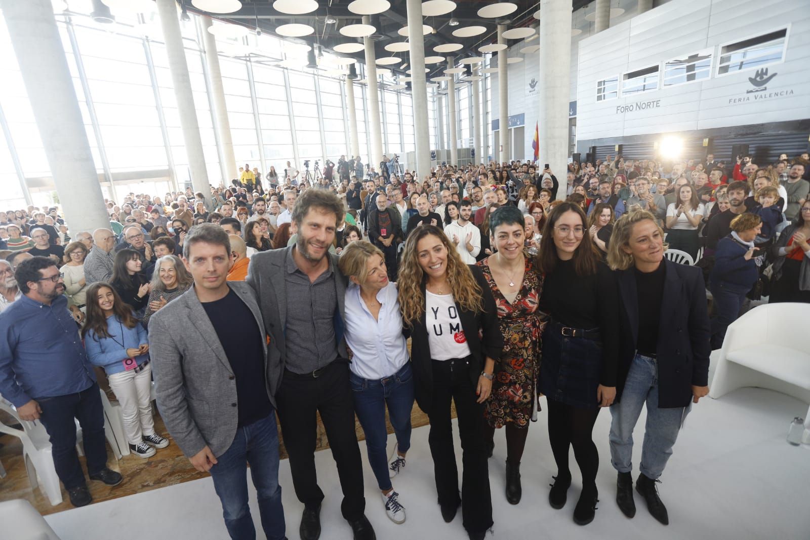 Acto de Yolanda Díaz en València