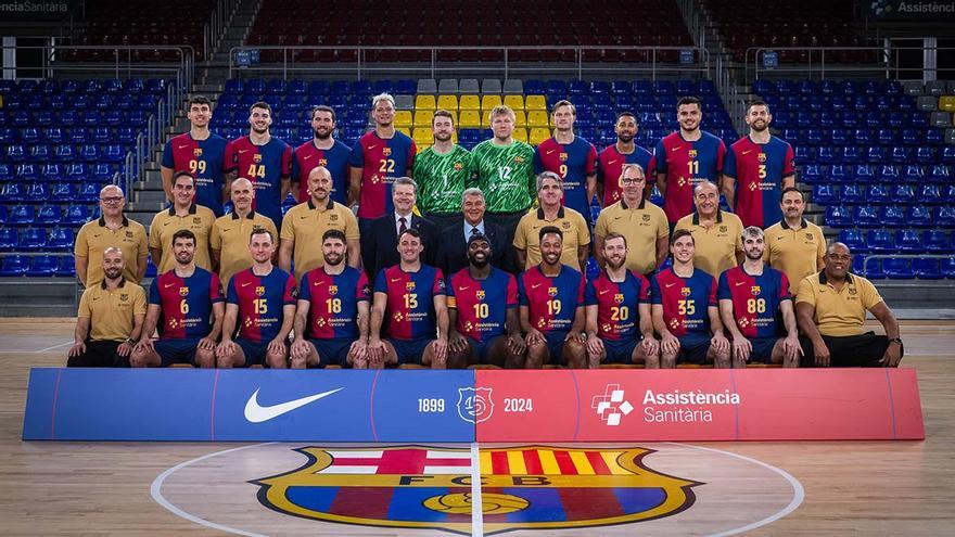 Así se hizo la foto oficial de la plantilla de balonmano del Barça 2024-25