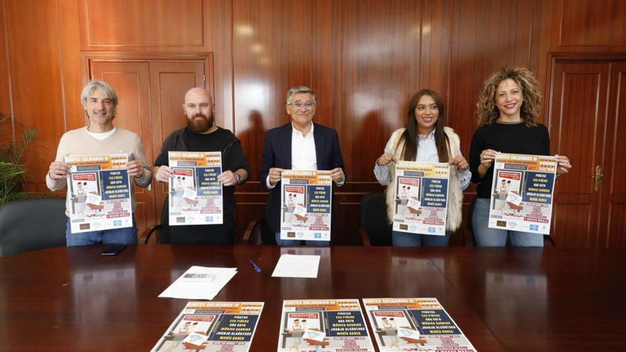 Organizadores, ayer, en la presentación del evento.