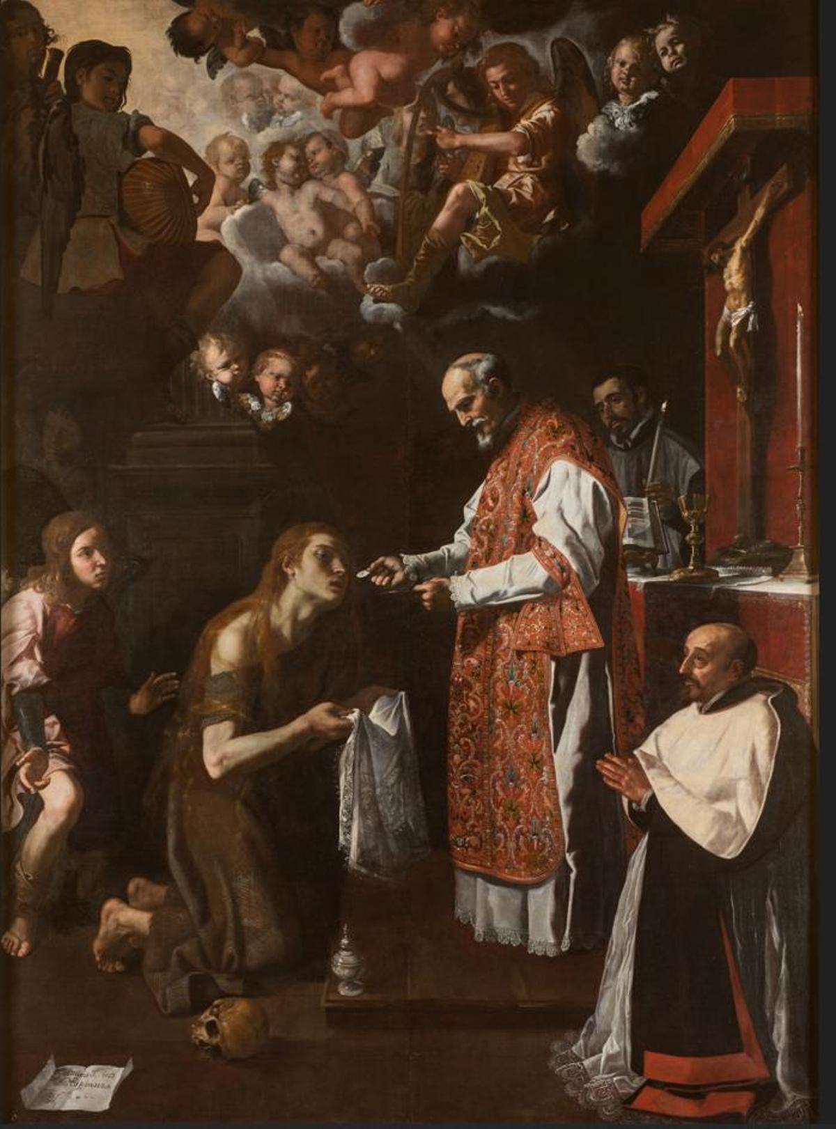 Última comunión de la Magdalena de Jerónimo Jacinto de Espinosa