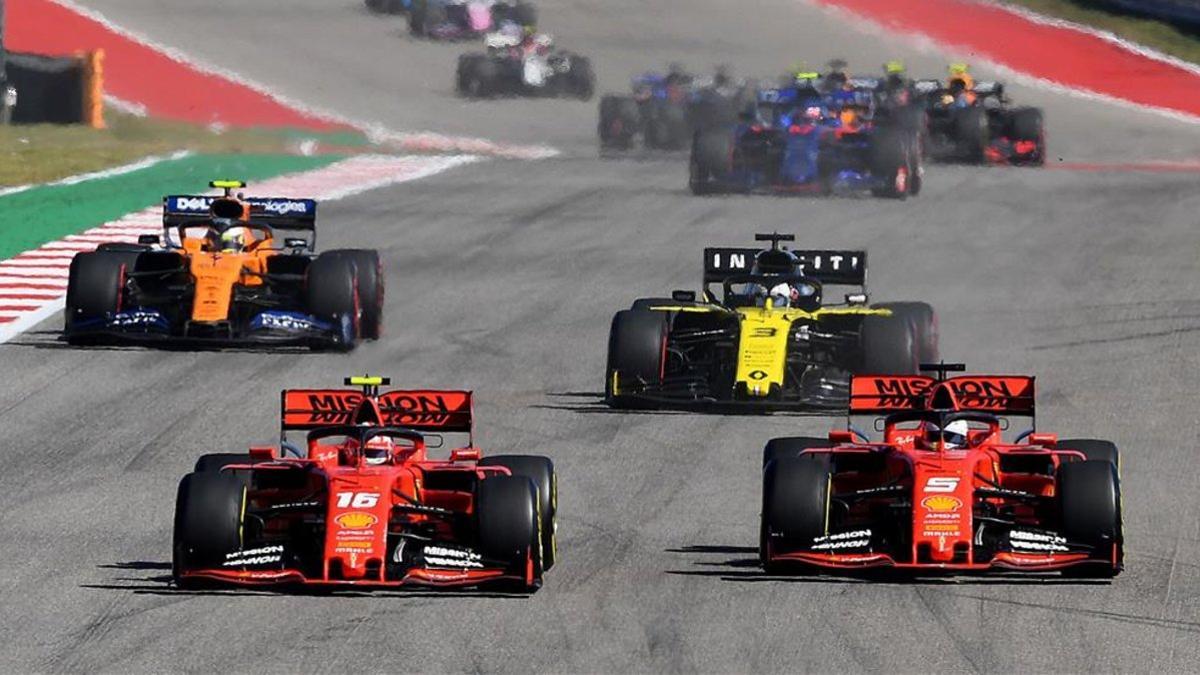 Leclerc y Vettel, en Austin