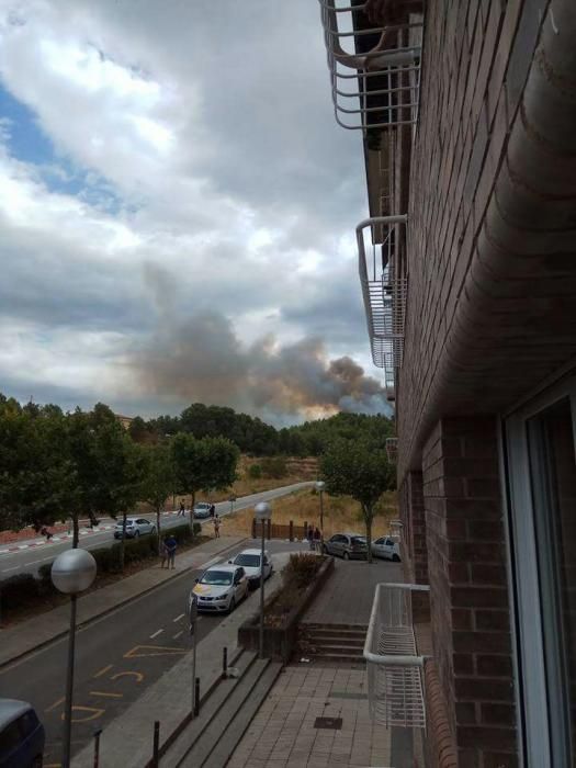 Segon incendi forestal a Artés