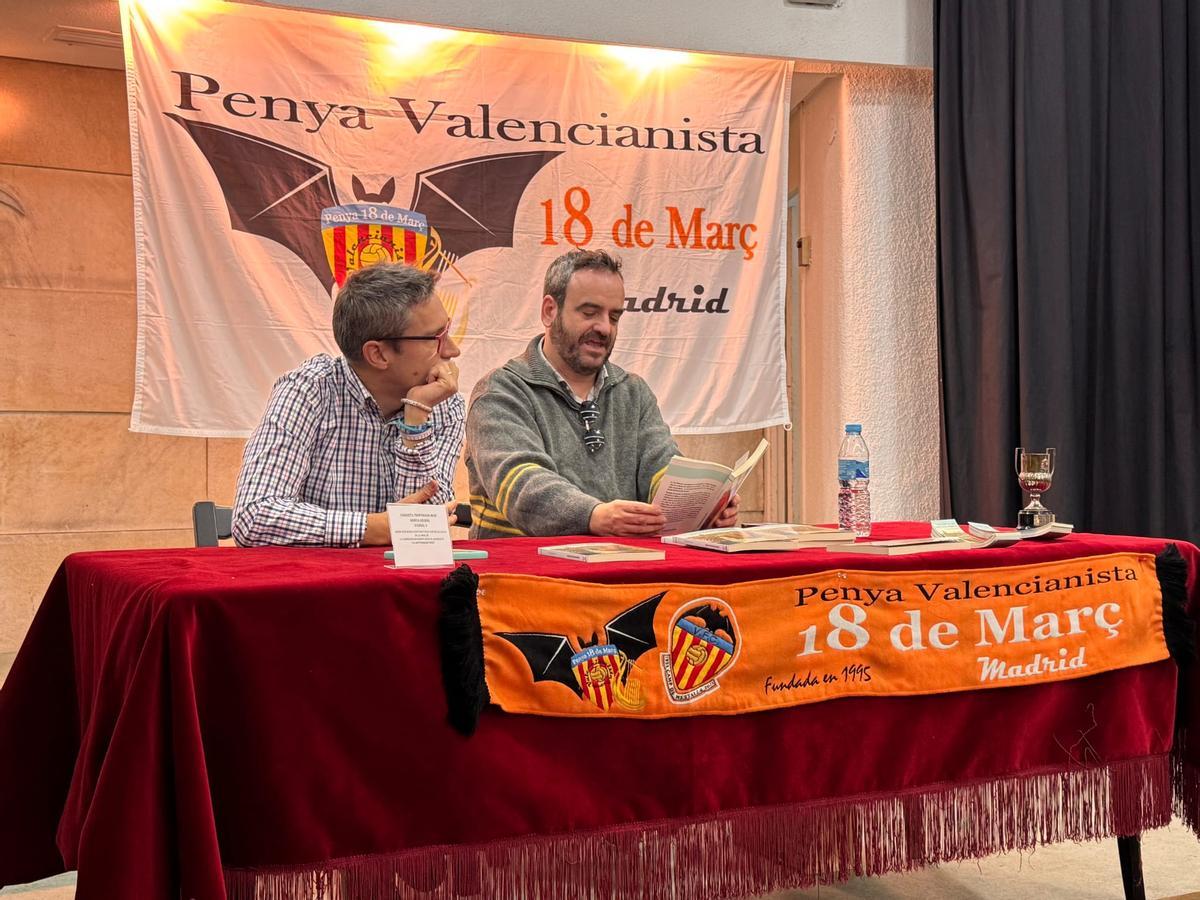 Momento en el que Carles Ricart presentó en Madrid su libro 'Valencia no era una fiesta'