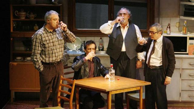 Els actors Jordi Bosch, Jordi Boixaderas, Andreu Benito i Boris Ruiz.