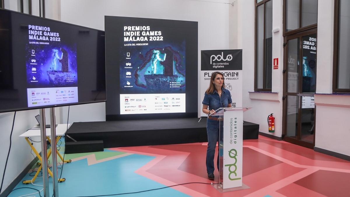 Susana Carillo, en la presentación de la cuarta edición de los premios Indie Games.