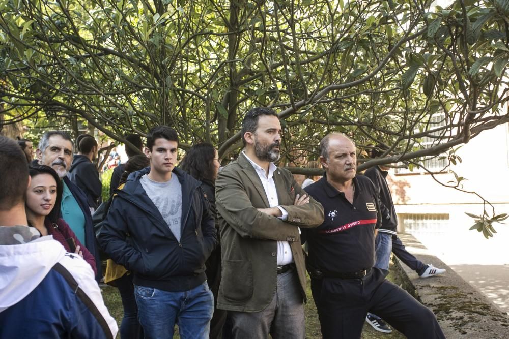 Simulacro en el Instituto Alfonso II de Oviedo