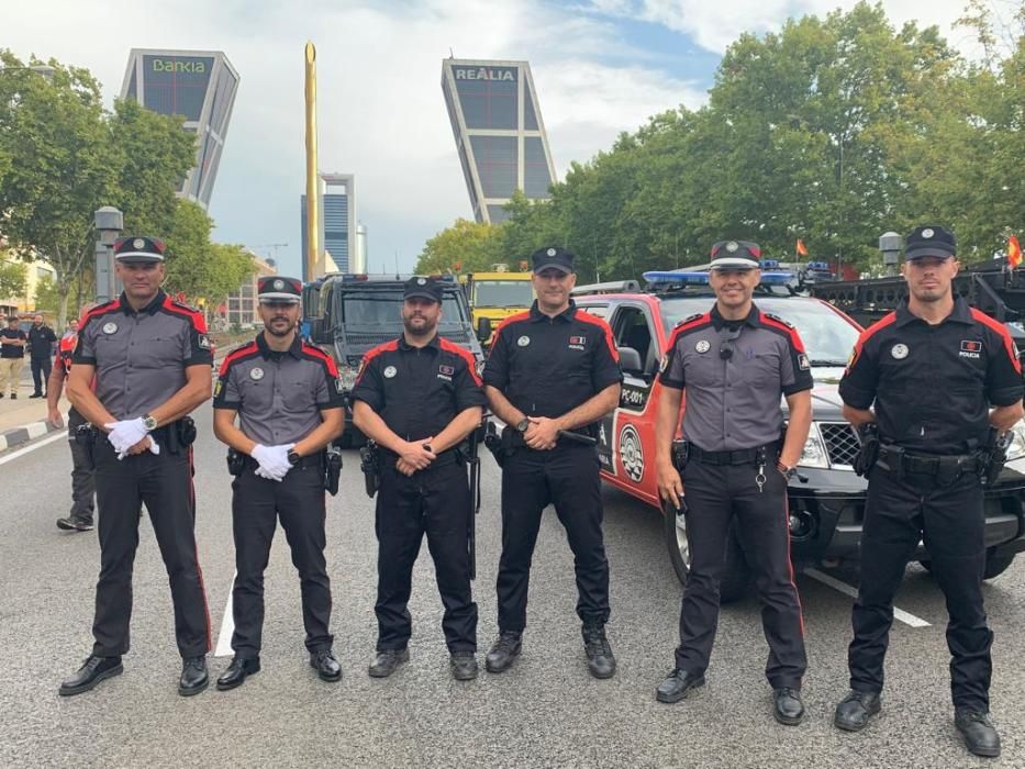 Policía Canaria desfila de la Fiesta Nacional