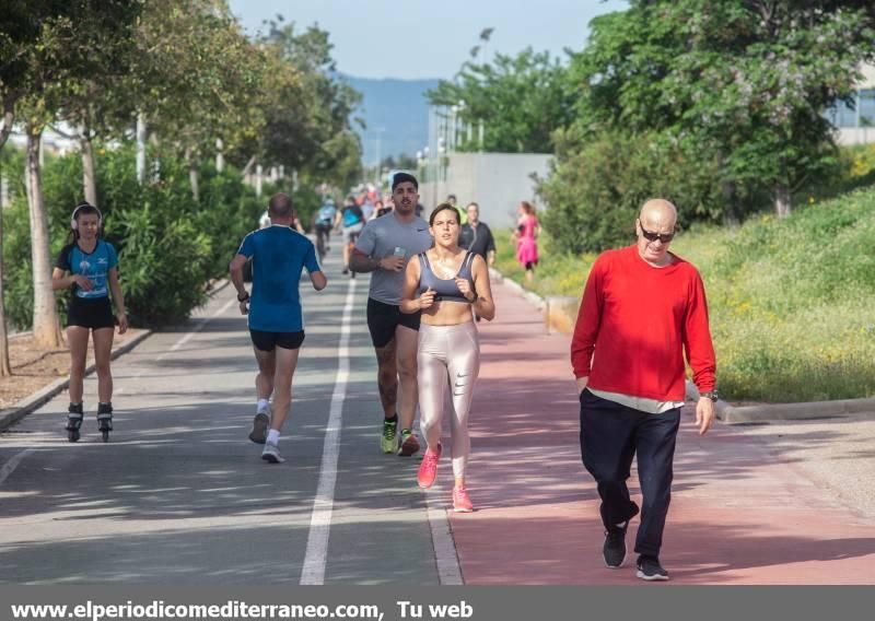 Castellón sale a pasear y practicar deporte