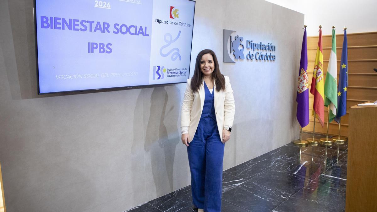 Irene Aguilera, en la presentación de los presupuestos del área de Bienestar Social.