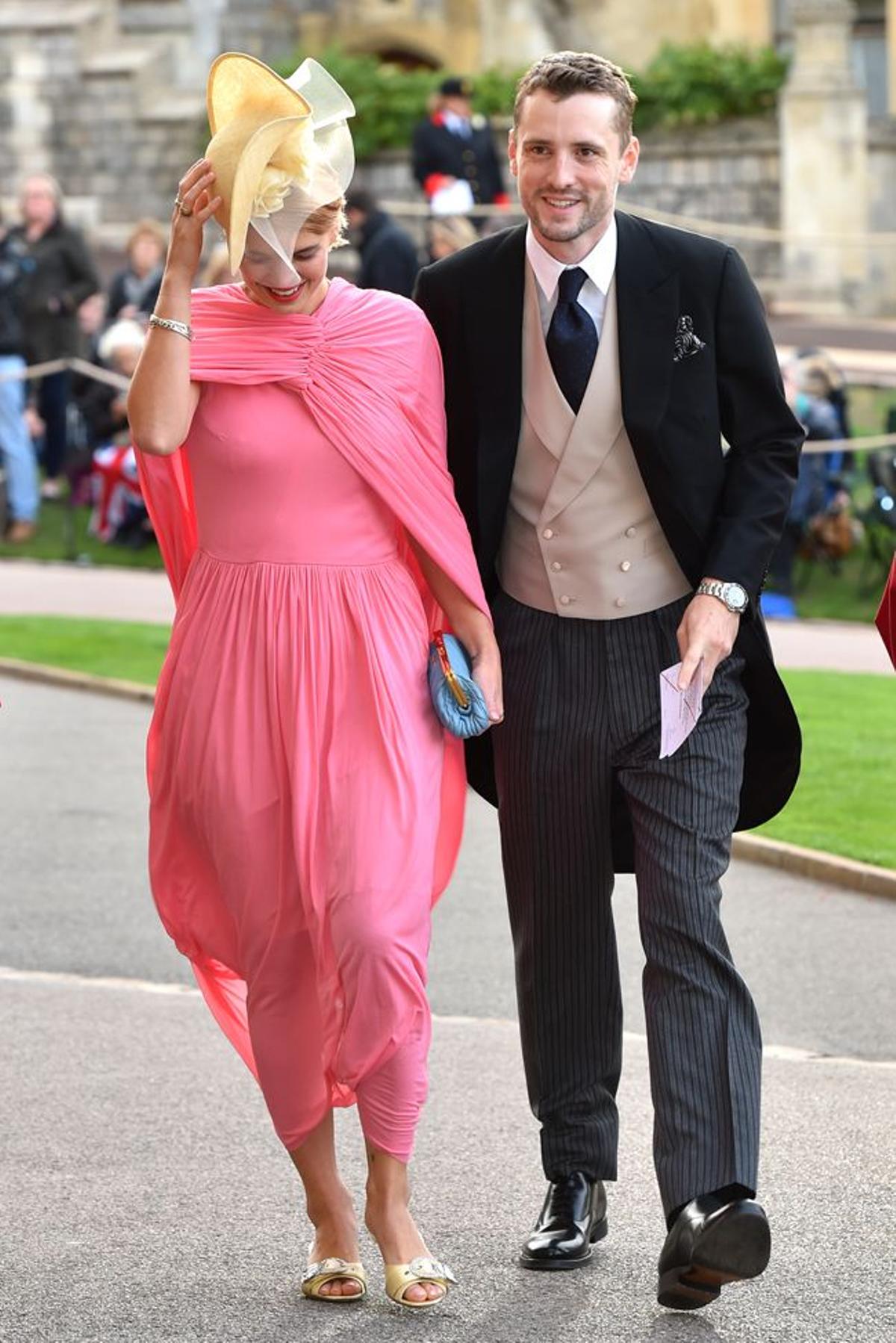 George Barnett y Pixie Geldof en la boda real de Eugenia de York