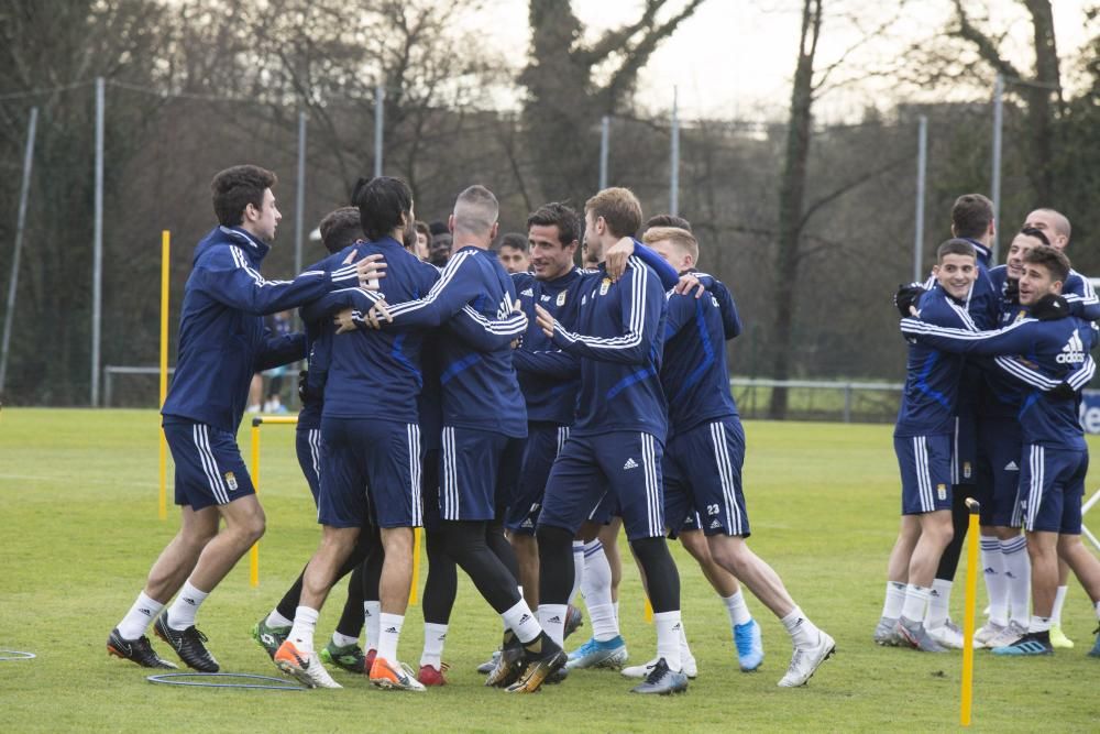 El primer día de Lunin y Luismi en El Requexón