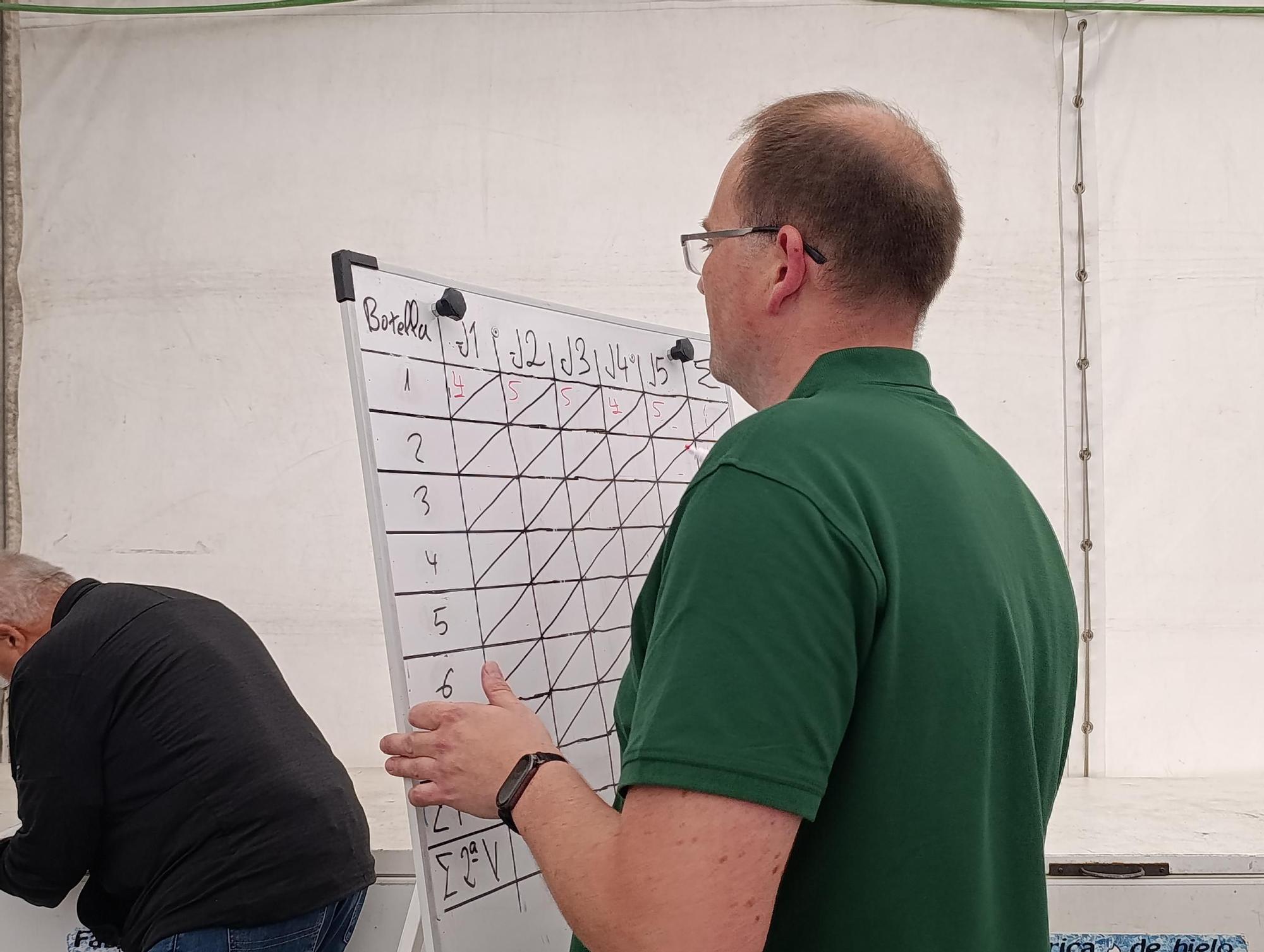 Miguel Ángel Pereda y José Manuel Sánchez, ganadores de los concursos de sidra de Agrosiero