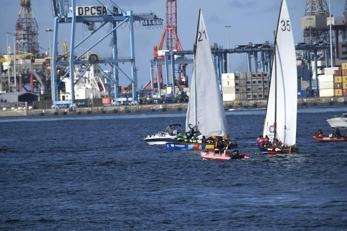 21-09-19 DEPORTES. BAHIA DEL PUERTO. LAS PALMAS DE GRAN CANARIA. Vela latina. Desempate Guanche-Tomás Morales por el título del Campeonato. Fotos: Juan Castro.  | 21/09/2019 | Fotógrafo: Juan Carlos Castro