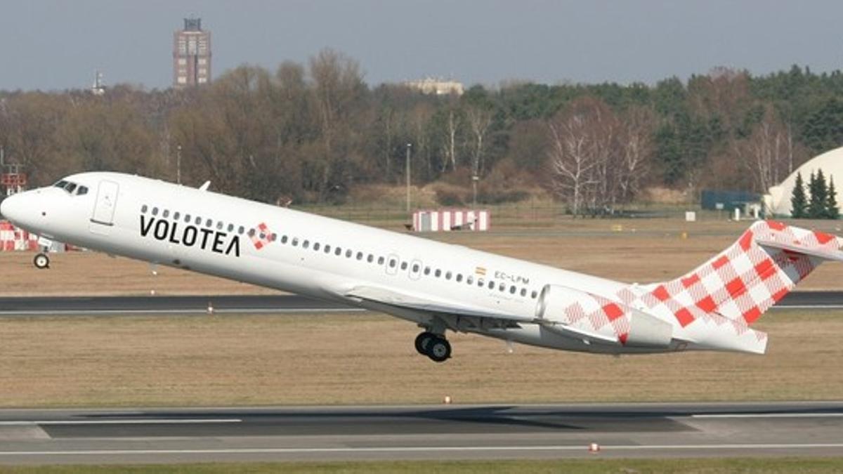 Un avión de Volotea.