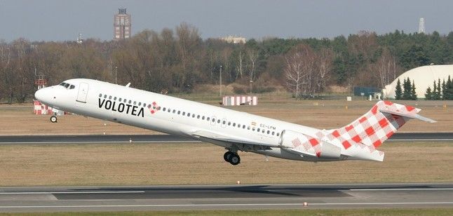 Un avión de Volotea.