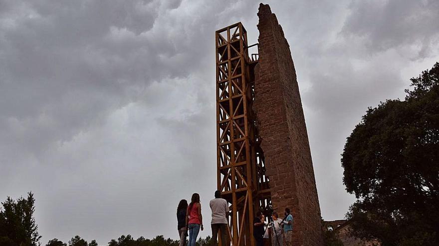 La torre restaurada, el juliol del 2019