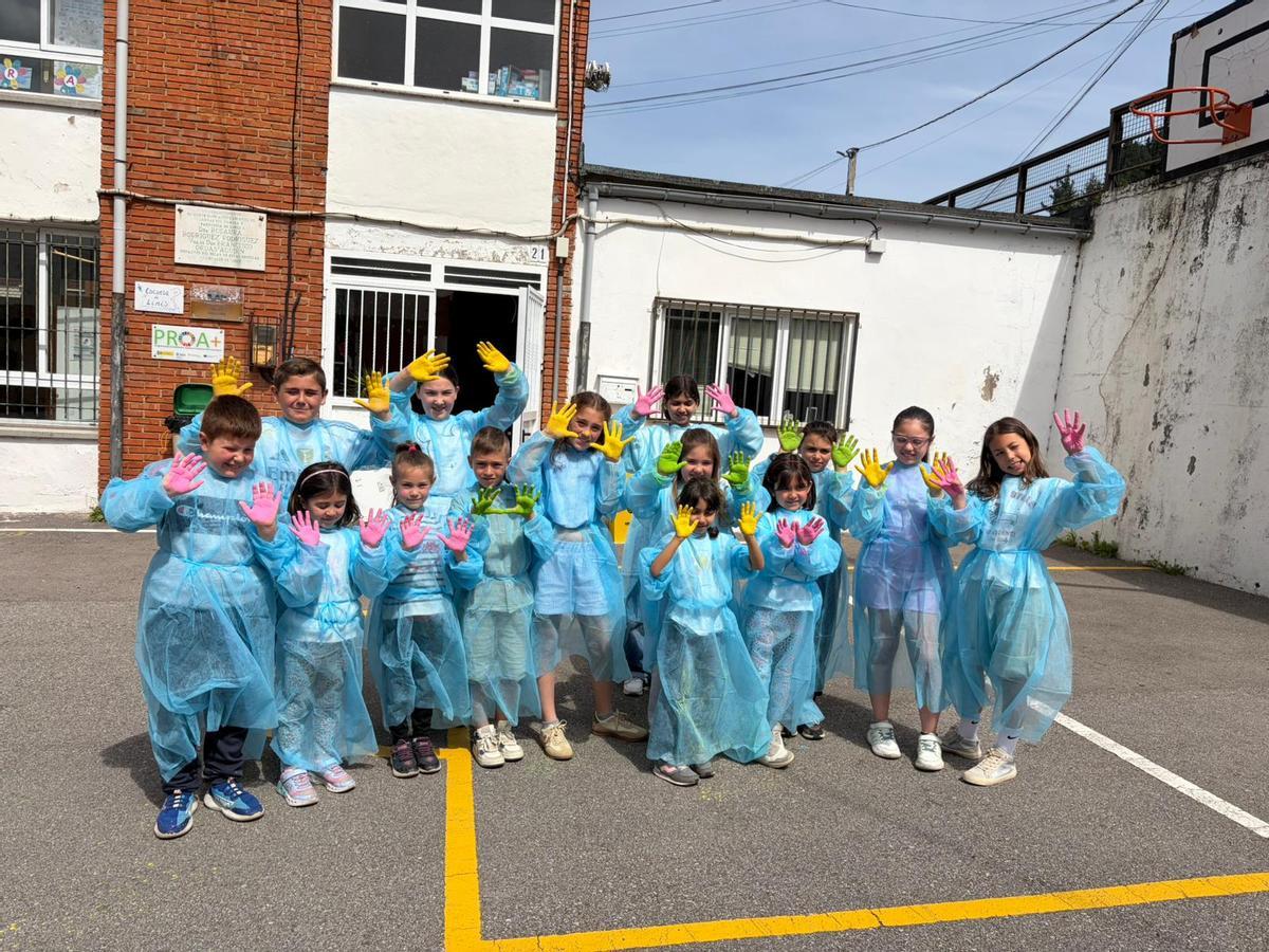 Escolares de la escuela de Limés del CRA Río Cibea.