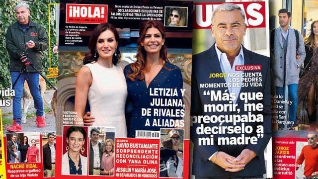 Las portadas de la prensa rosa.