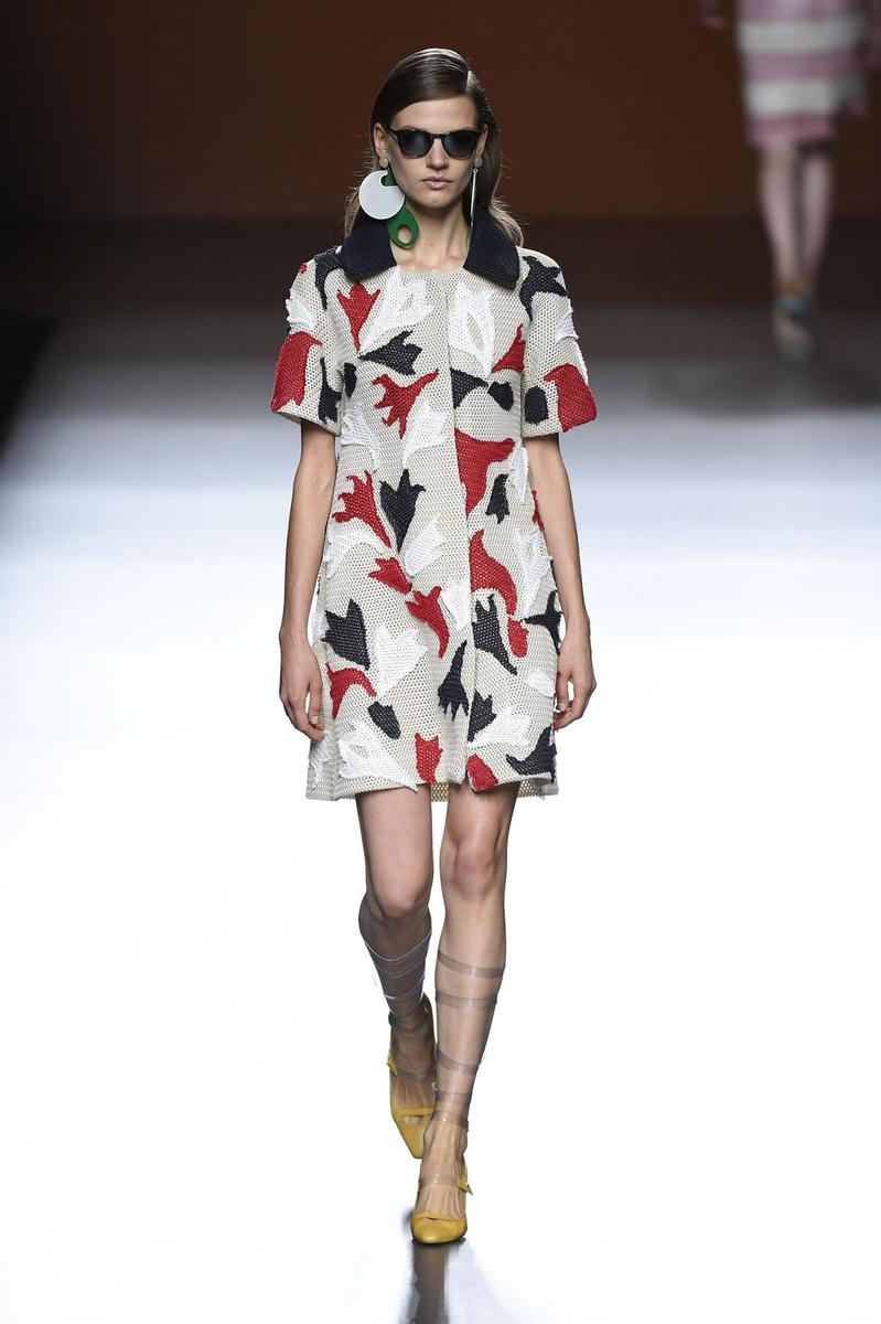 MBFWM: Moisés Nieto Primavera/Verano 2016, vestido estampado