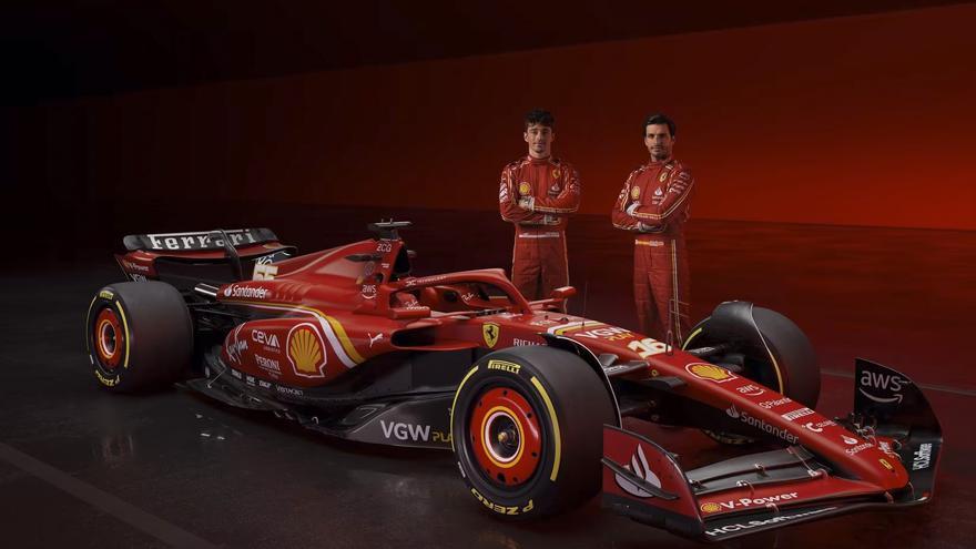 Ferrari presenta el SF-24, el último coche de Sainz en Maranello