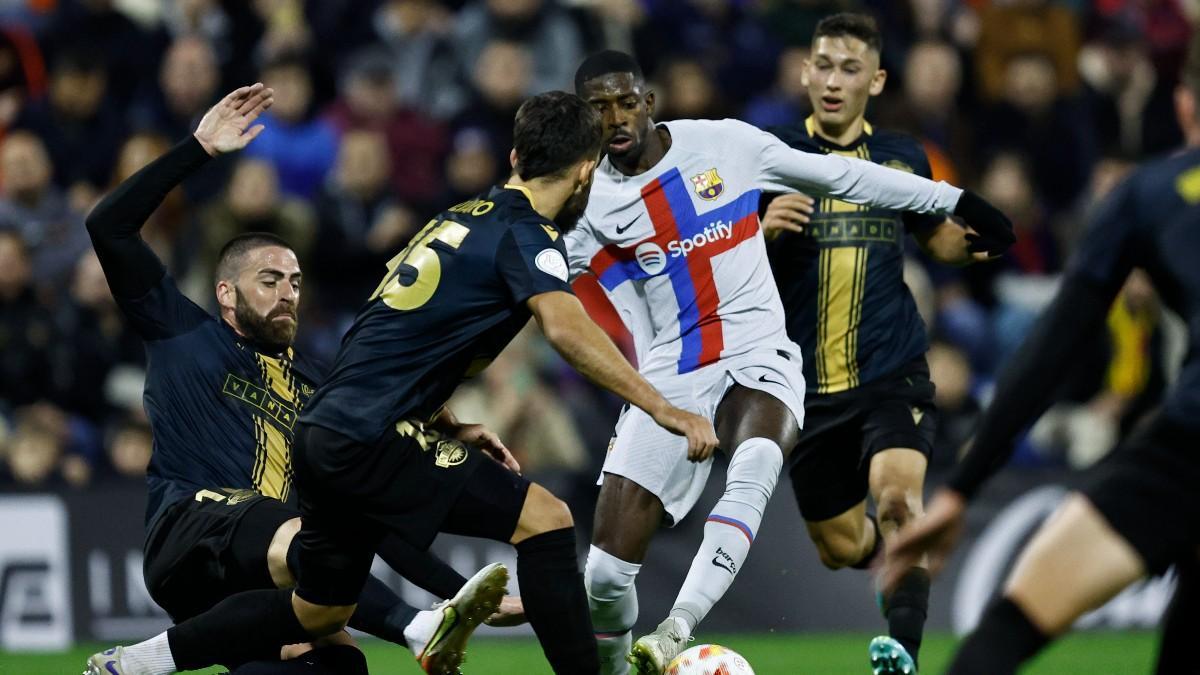 Ousmane Dembélé, durante el partido ante el Intercity