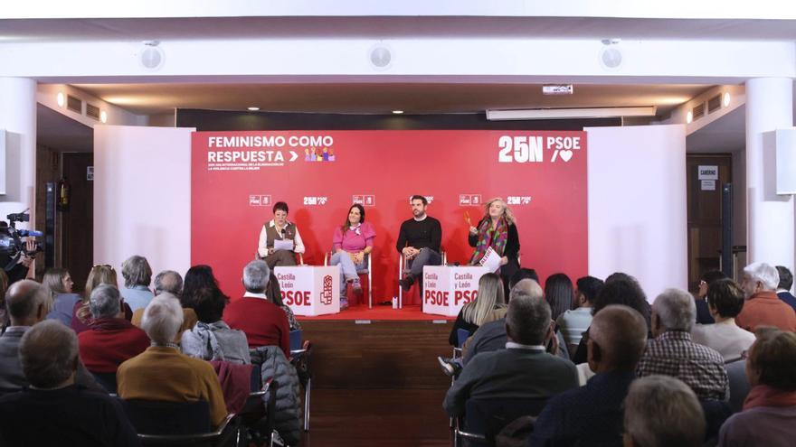 Acto del PSOE celebrado en Zamora con motivo del 25-N.