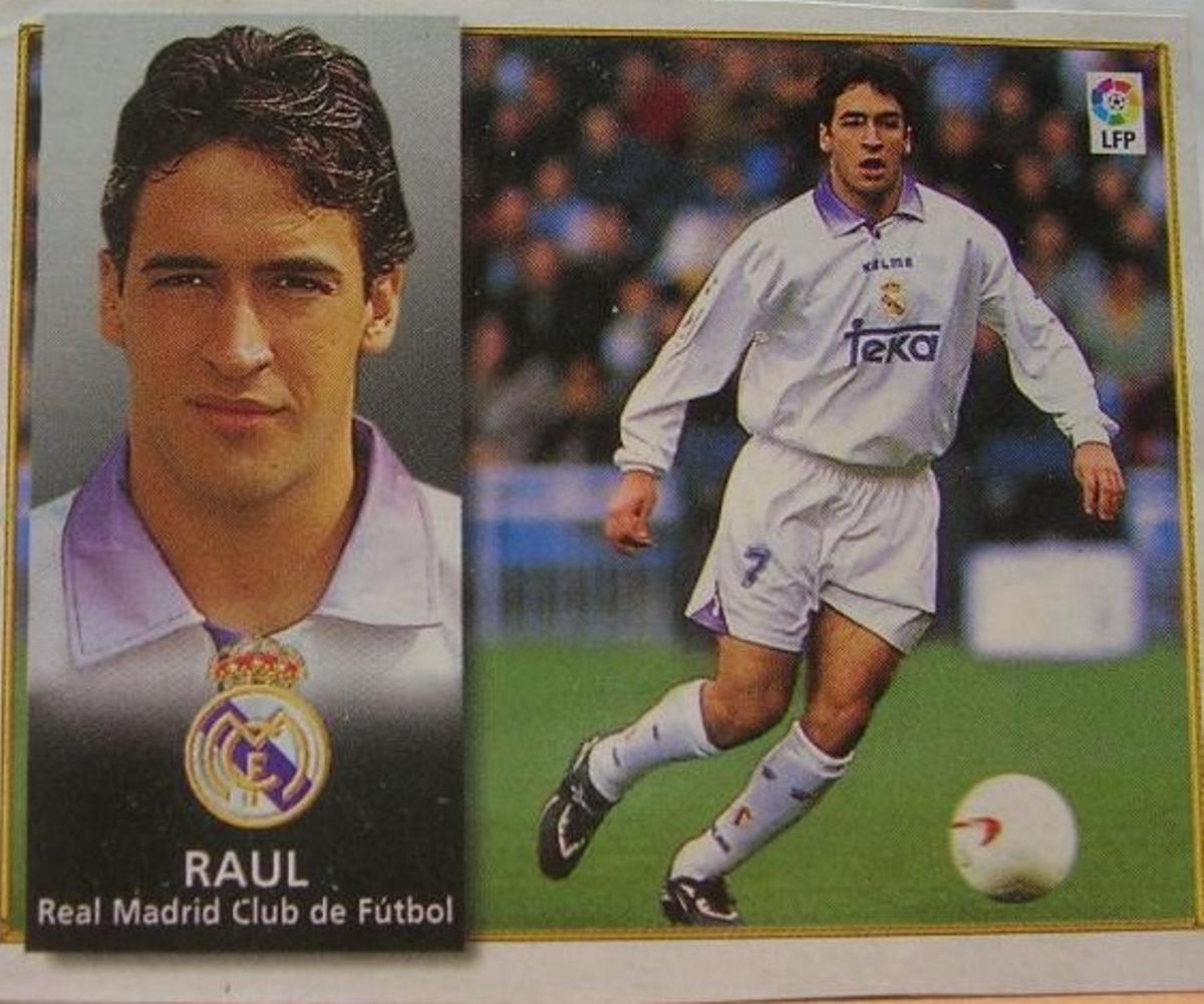 Raúl González, en una de sus primeras temporadas con el Real Madrid.