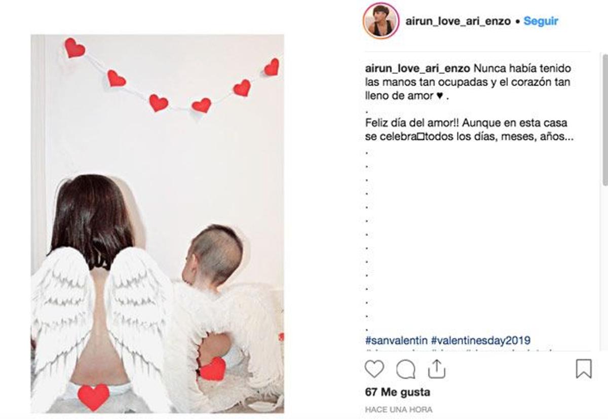 San Valentín y maternidad o paternidad, todo junto