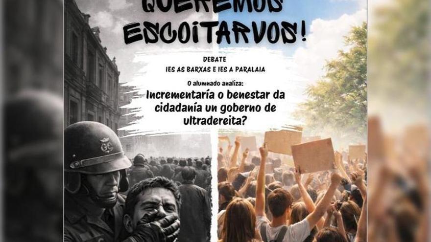 Moaña reúne a alumnos para debatir sobre la ultraderecha y el PP critica que se intenta aleccionar a los estudiantes