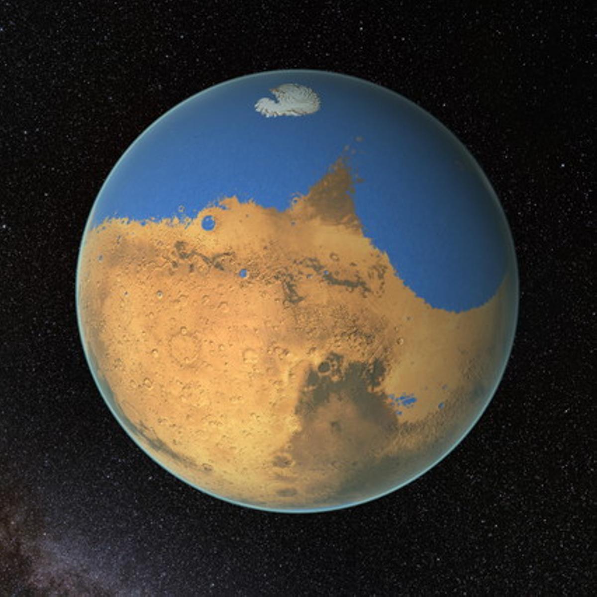 Mart va tenir aigua per cobrir tot un planeta.